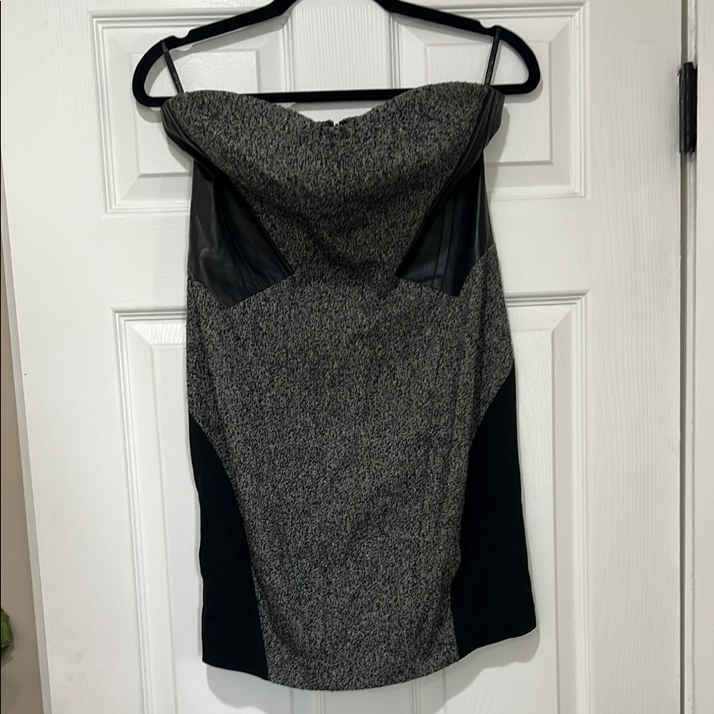 Bebe Black and Gray Dress